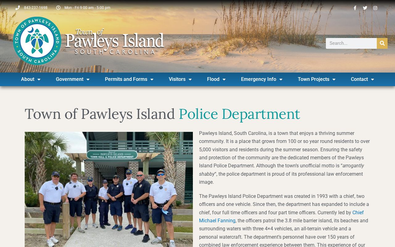 Georgetown County Pawleys Island police record source and municipal contact information